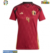 Belgien Wout Faes #4 Heimtrikot Frauen EM 2024 Kurzarm